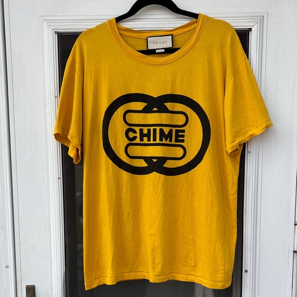 Gucci Tops - Gucci CHIME Vibrant Yellow MY BODY MY CHOICE T SHIRT-L
